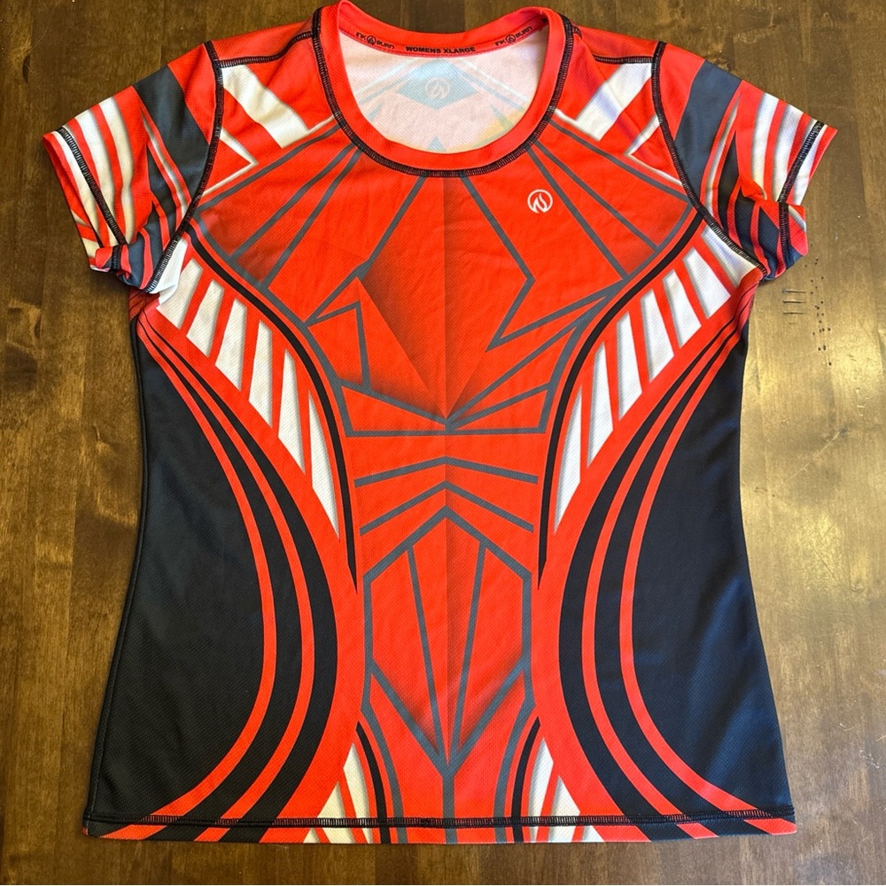 Inknburn Womens XL Tech Shirt Running Performance Race Triathalon Gym Training